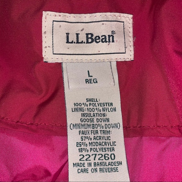 Rare Pink LL Bean Goose Down Puffer Coat & Mittens - Picture 12 of 16